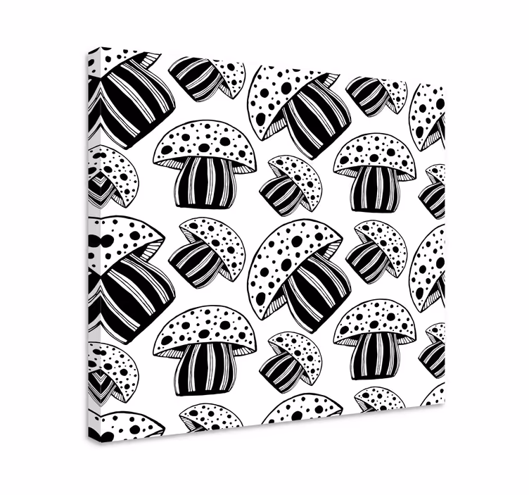 Wandbild fische mit pilzmuster - TenStickers