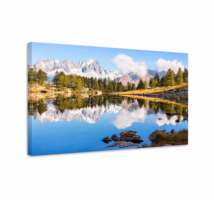 Wandbilder landschaft bergspiegel aussicht - TenStickers