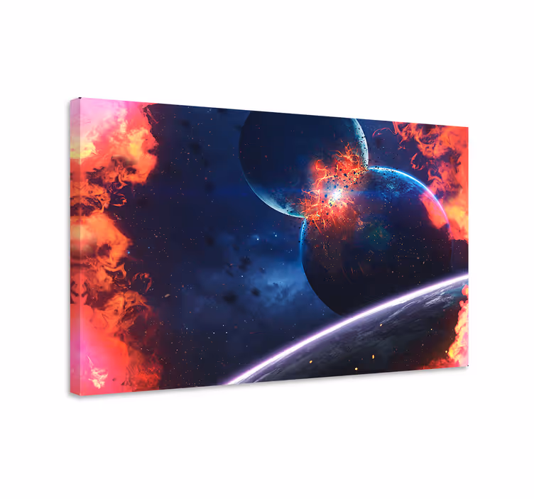 Leinwandbild himmlisches kollisionsevent - TenStickers
