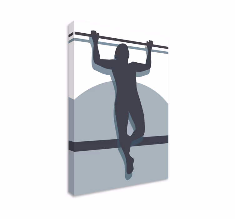 Leinwandbild sport athletische kraftpose - TenStickers