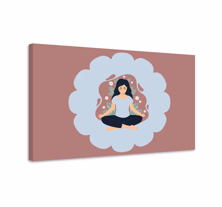 Mandala wandbilder für meditative blumen-aura - TenStickers