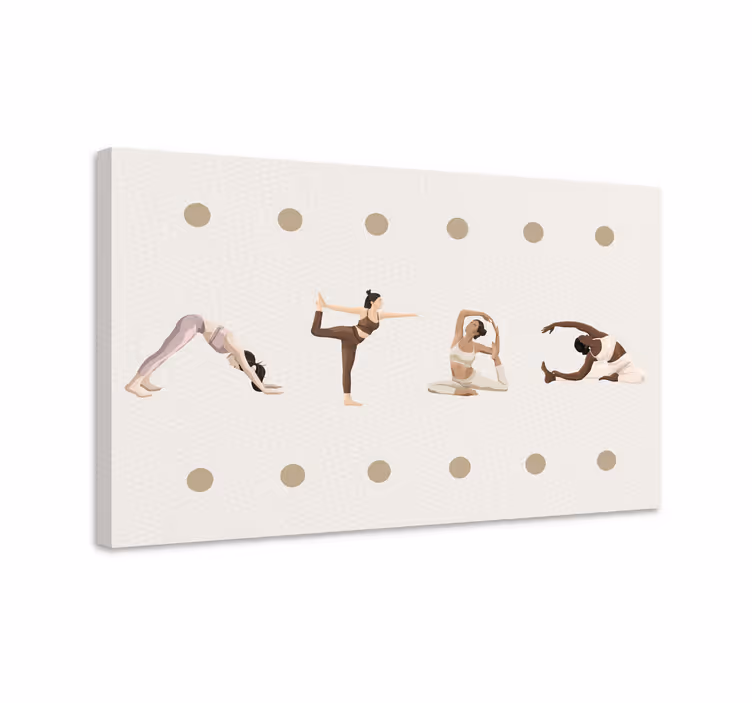 Wandbilder sprüche yoga posen sequenz - TenStickers