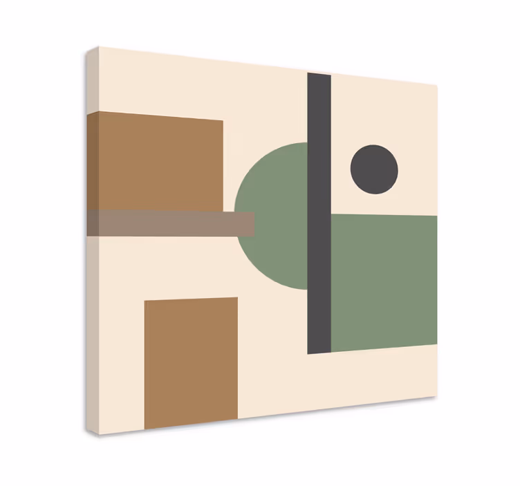 Wandbilder modern mit konzeptionellen geometrischen formen - TenStickers