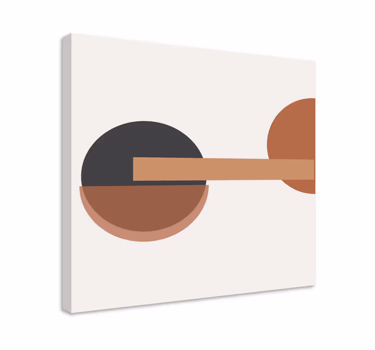 Geometrische wandbilder abstrakte kreisförmige balance - TenStickers