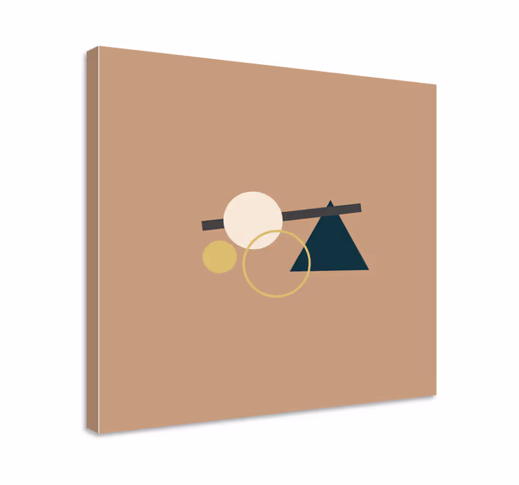 Geometrische wandbilder mit ausgewogenen elementen - TenStickers