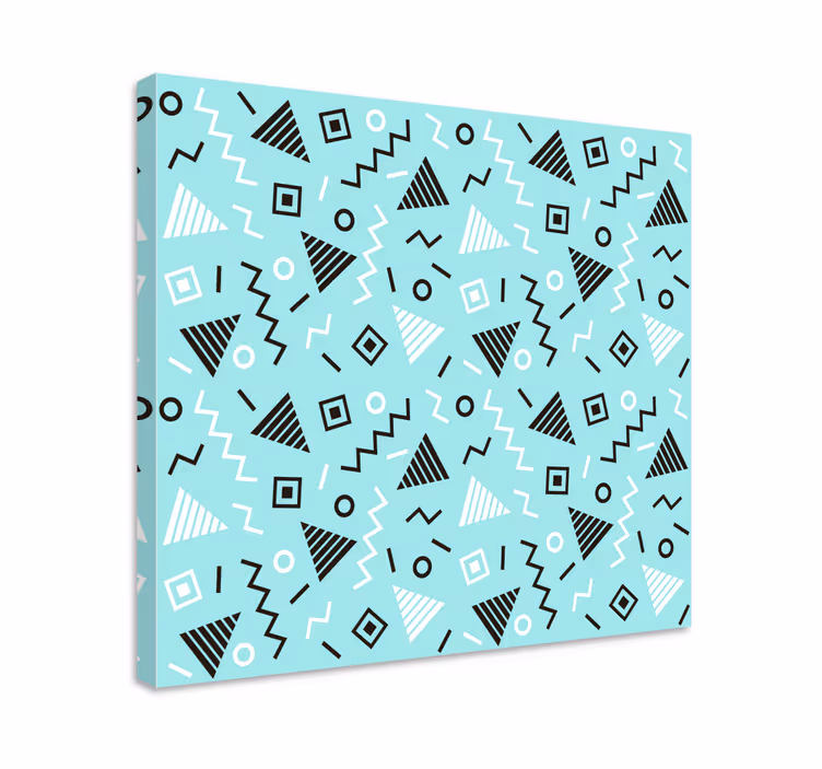 Geometrische wandbilder im dynamischen musterdesign - TenStickers