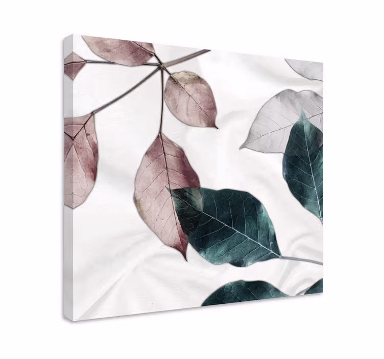 Leinwandbild elegante blattanordnung - TenStickers