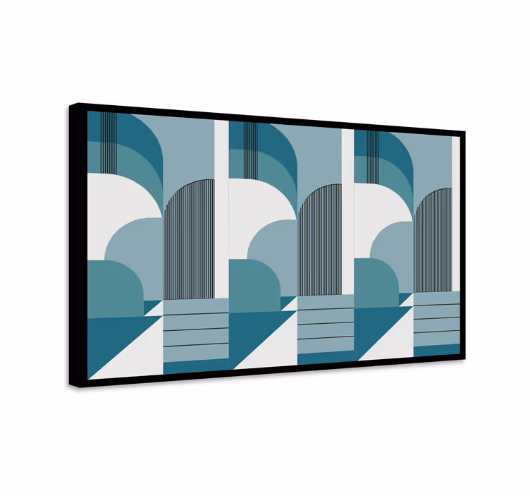 Wandbilder modern geometrische architektonische formationen - TenStickers