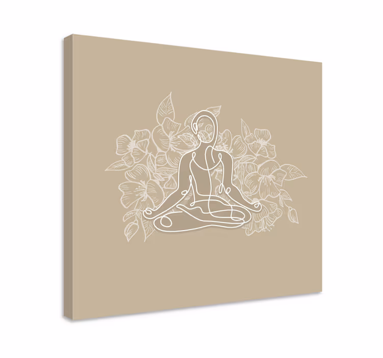Buddha bilder leinwand serene buddha umriss - TenStickers