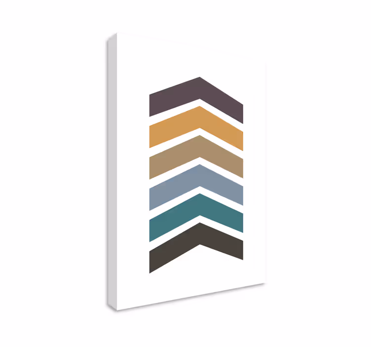 Geometrische Wandbilder chevron-muster-design - TenStickers