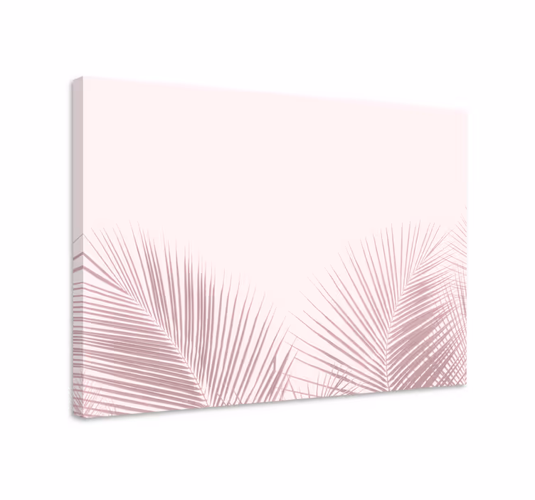 Leinwandbild elegante palmenblätter - TenStickers