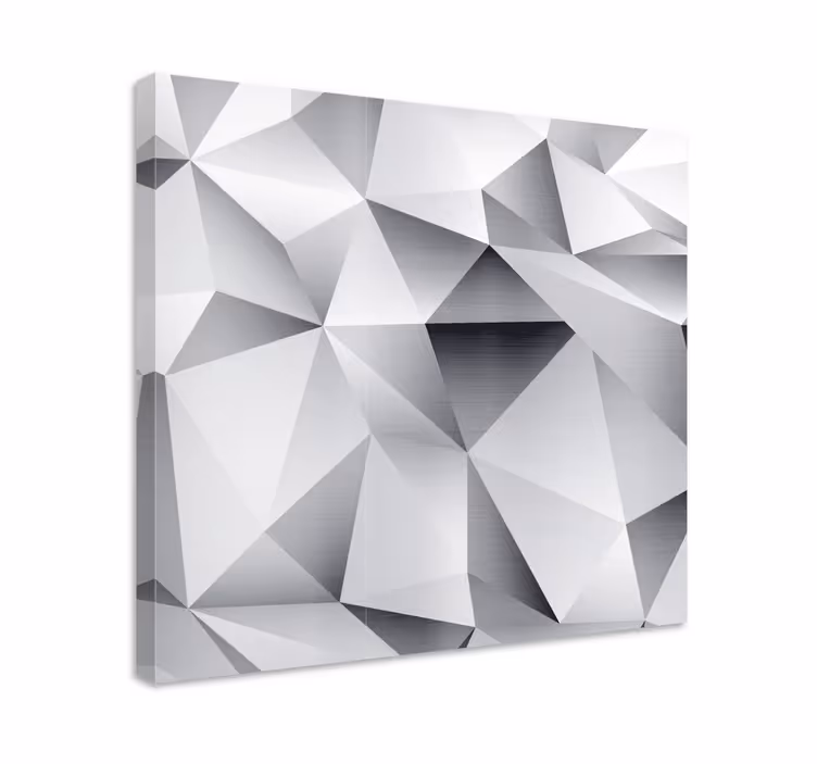 Geometrische wandbilder abstrakte facettierte struktur - TenStickers