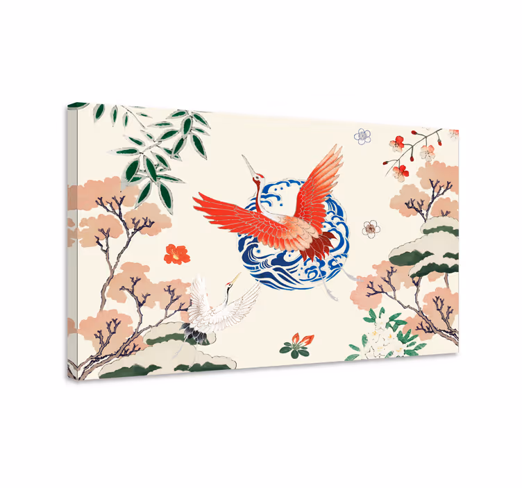 Wandbilder Vintage Chinoiserie - TenStickers