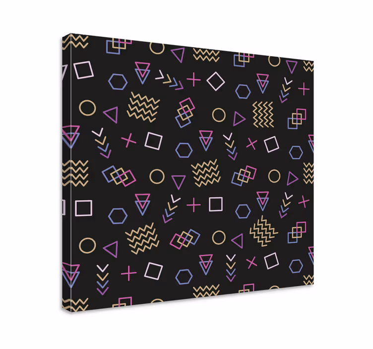 Geometrische wandbilder mit geometrischen formen - TenStickers