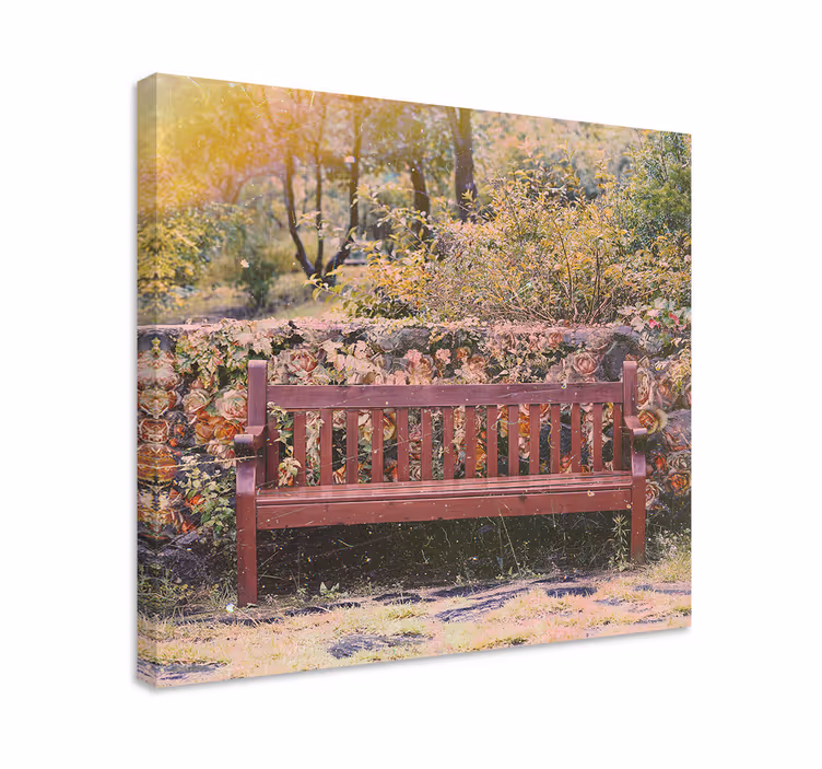 Wandbilder landschaft friedlicher gartenblick - TenStickers