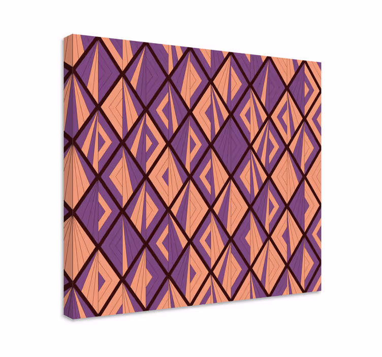 Geometrische wandbilder im diamantmotiv - TenStickers