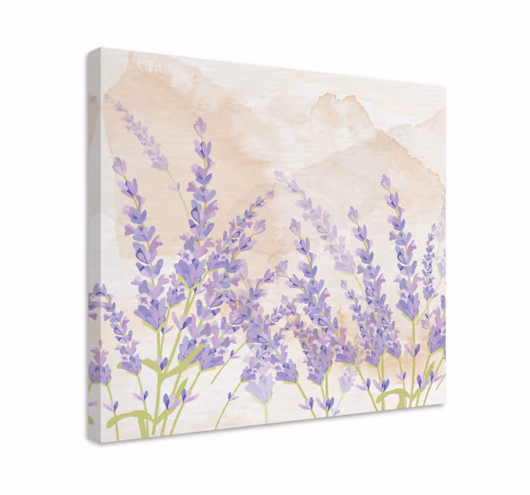 Leinwandbild lavendelfeld ruhe - TenStickers