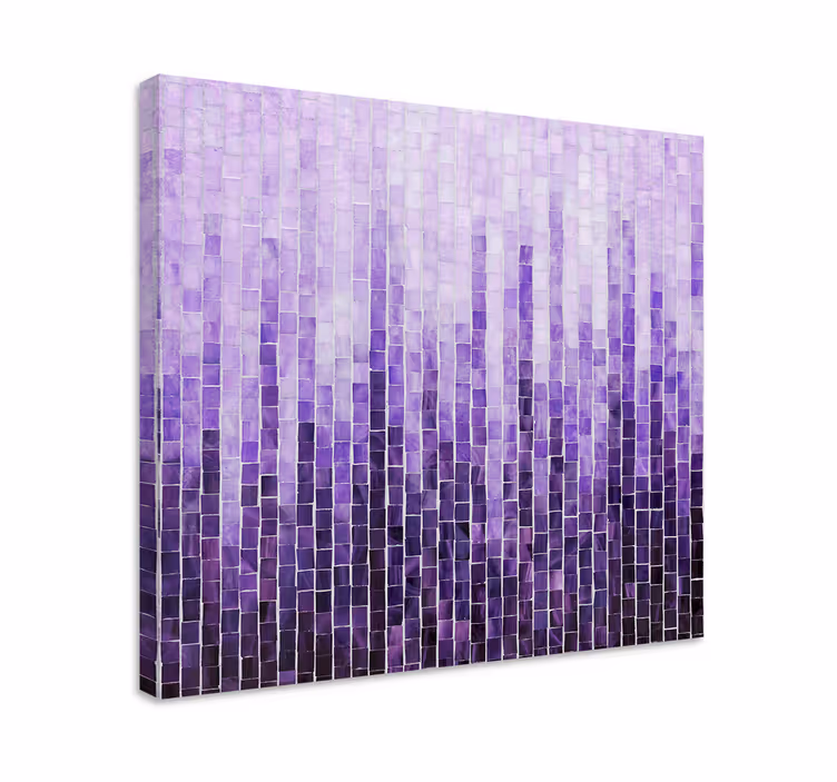 Kunst auf Leinwand Fliesenmuster mit ombre-effekt - TenStickers