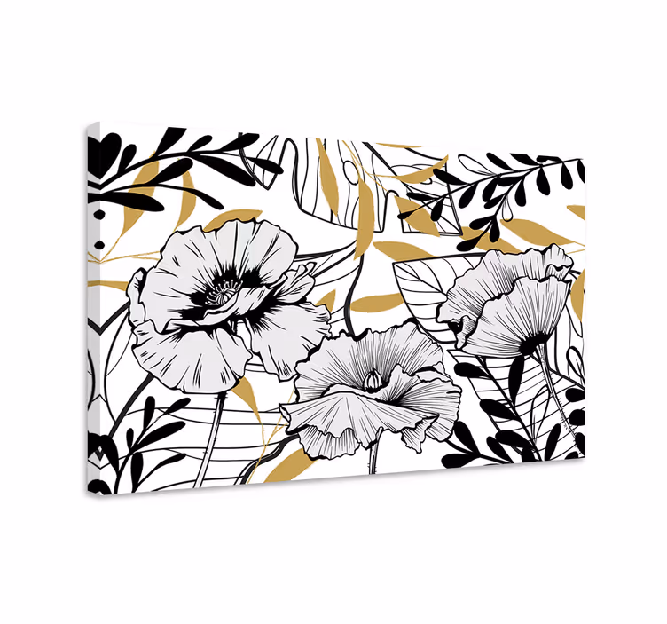 Leinwandbild anmutige blumenkomposition - TenStickers