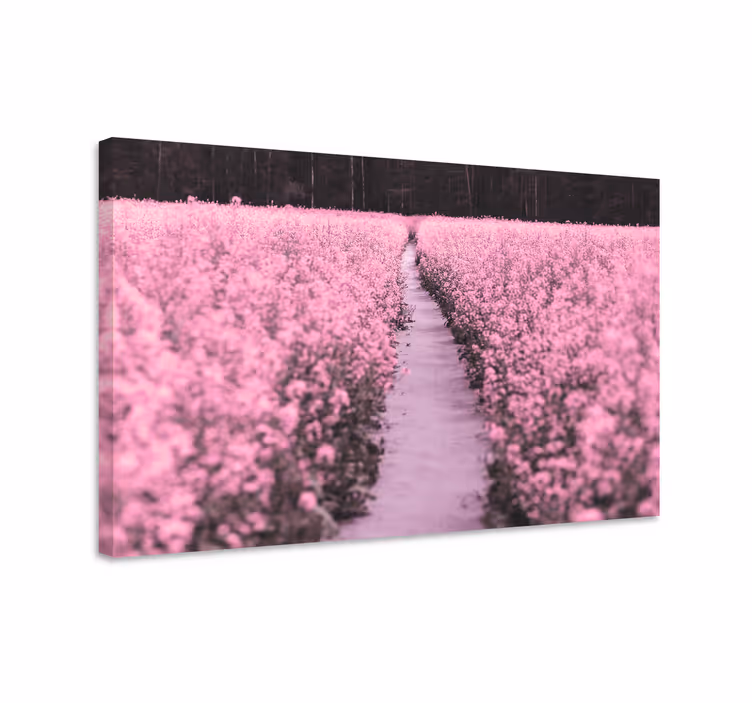 Leinwandbild weg durch die blüten - TenStickers
