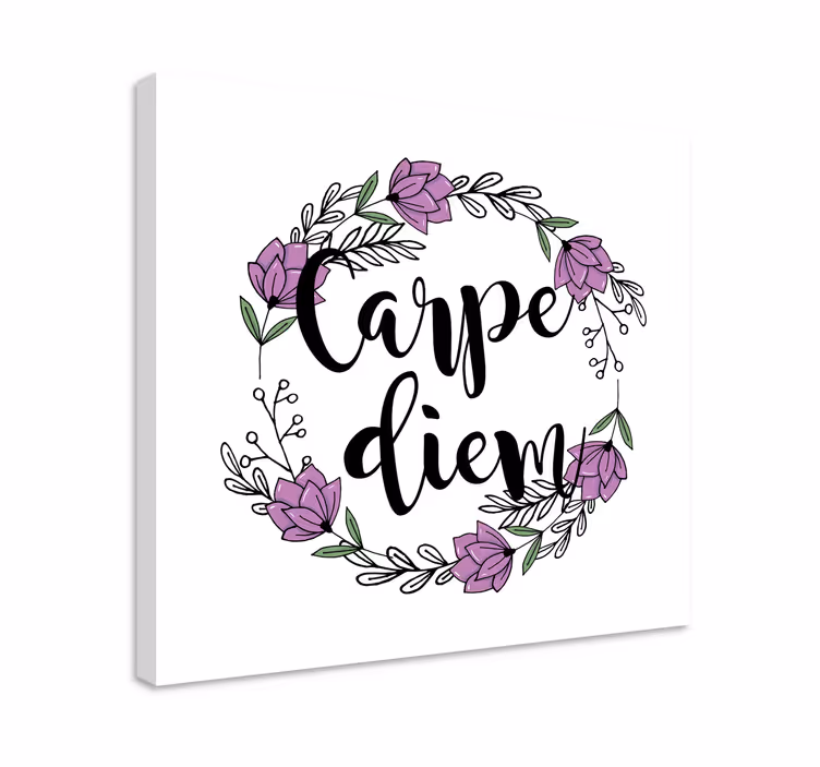 Wandbilder sprüche im floralen design - TenStickers