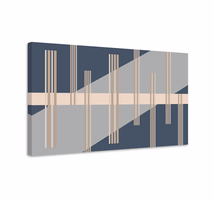 Wandbilder modern mit geometrischer linienstruktur - TenStickers