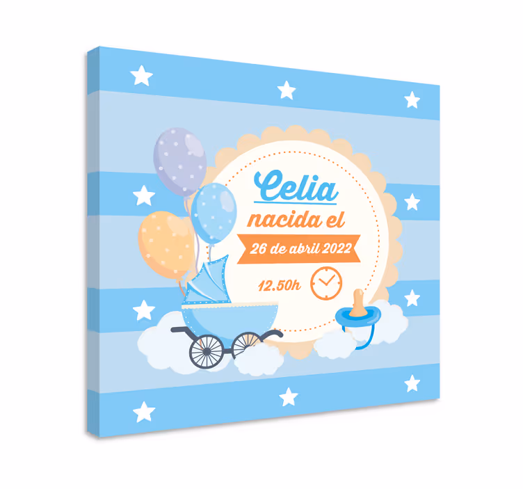 Leinwandbild babys zur geburt feier - TenStickers