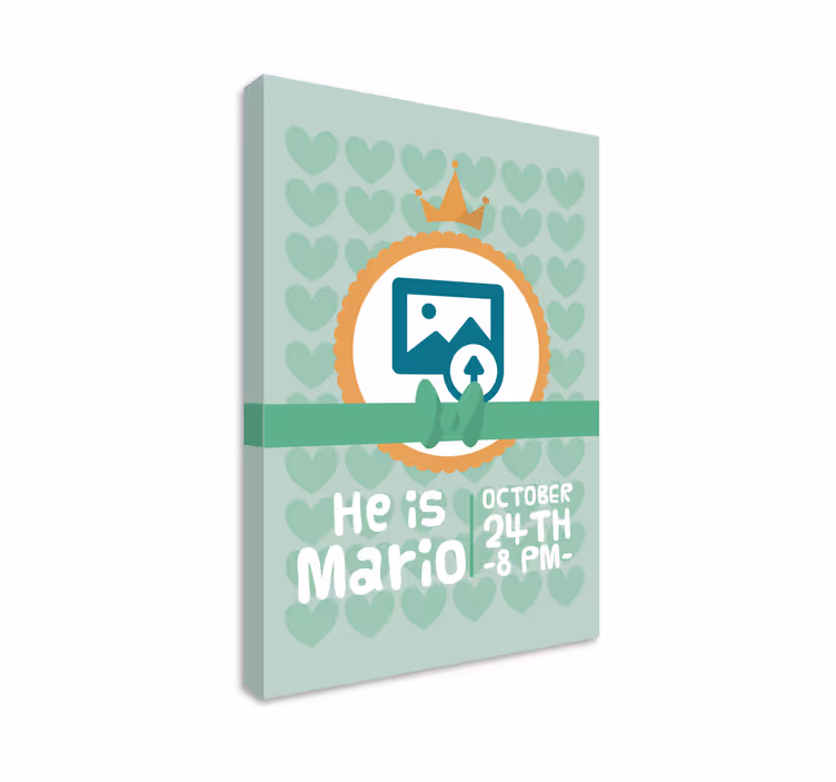 Leinwandbild babys er ist mario - TenStickers