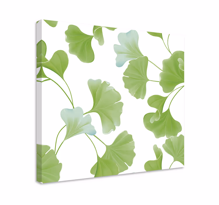 Wandbilder modern Grüne ginkgoblätter - TenStickers
