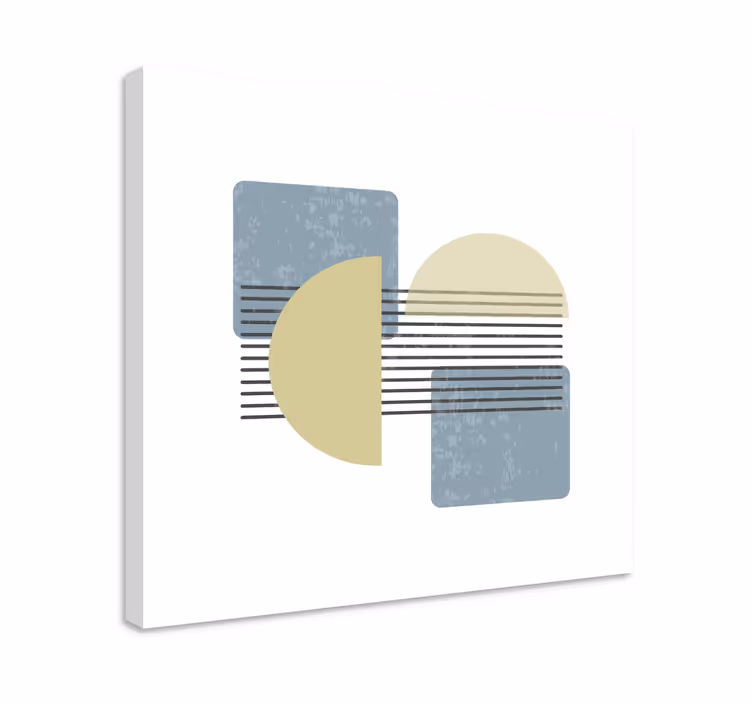 Geometrische wandbilder abstrakte kreisformen - TenStickers