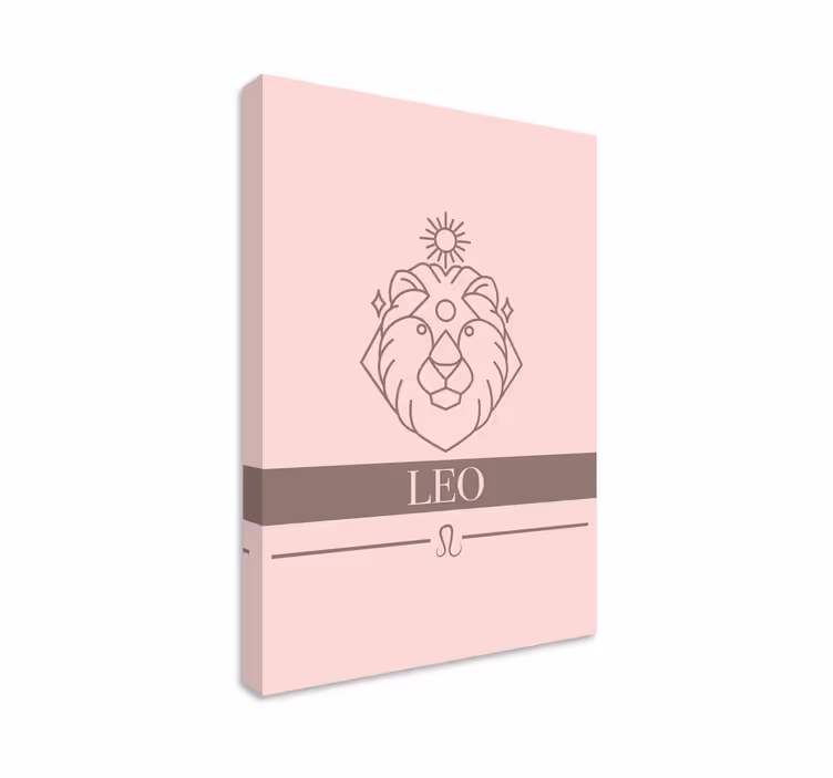 Leinwandbild löwe zodiac symbol - TenStickers