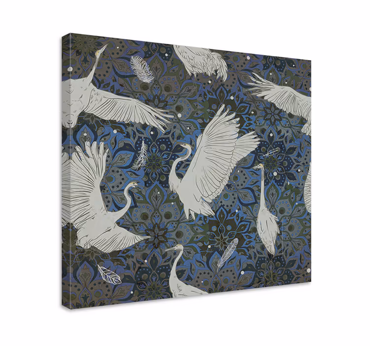 Wandbild fische elegante tänze der kraniche - TenStickers