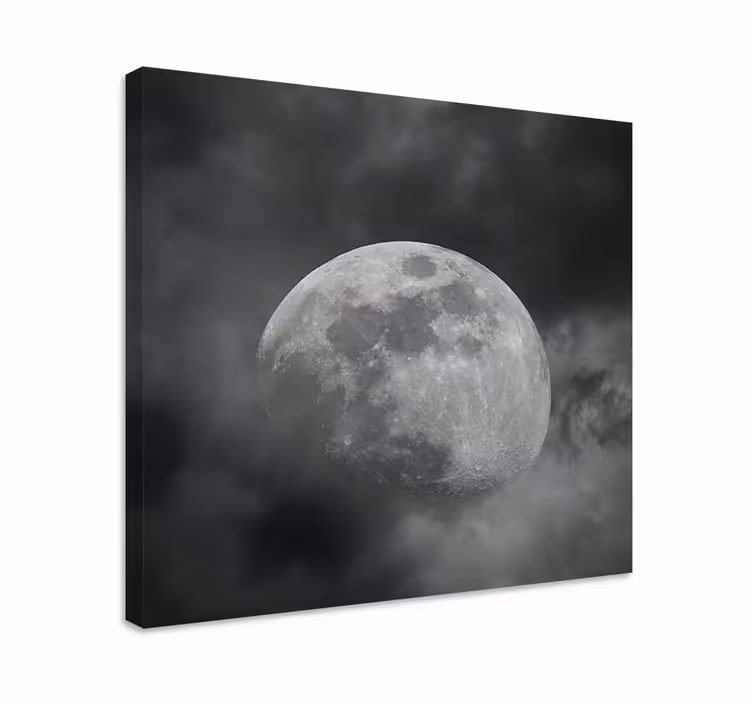 Leinwandbild ornament mysteröse mondwolken - TenStickers