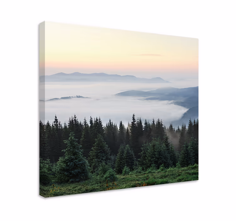 Wandbilder landschaft ruhige bergansicht - TenStickers