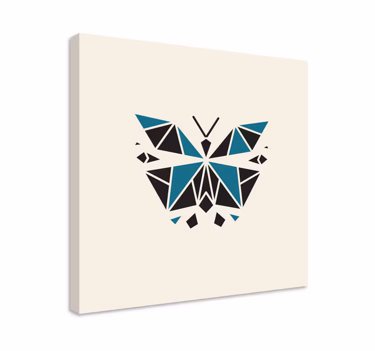 Leinwandbild libelle geometrische schmetterlingsform - TenStickers