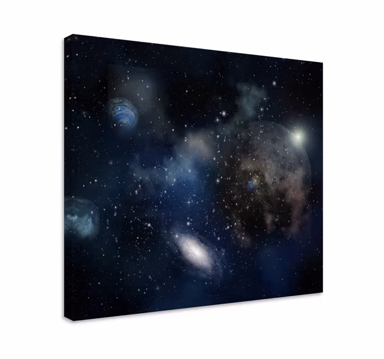Wandbild ballerina im galaxie entdeckungsthema - TenStickers