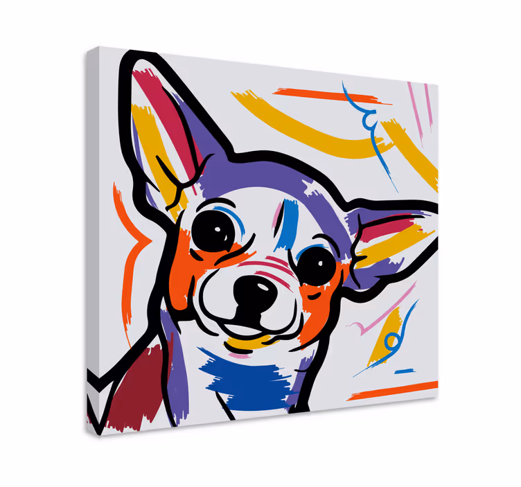 Wandbilder hunde bunte kunstwerke für hunde - TenStickers
