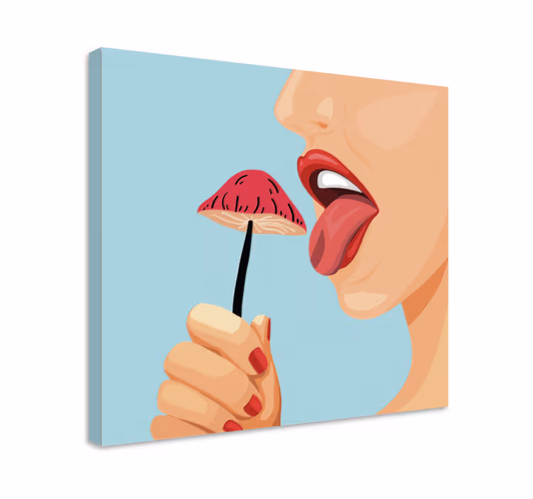 Leinwandbild Obst köstliche erdbeer-versuchung - TenStickers