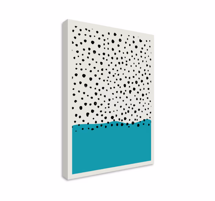 Wandbilder modern gepunktetes aquamuster - TenStickers