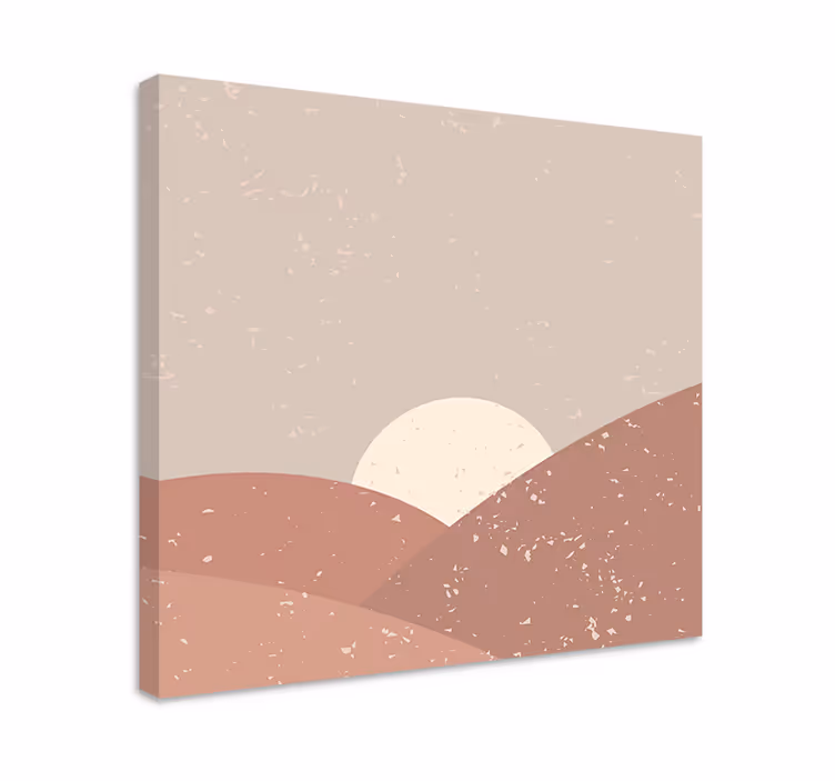 Wandbilder landschaft ruhiger wüstensonnenuntergang - TenStickers