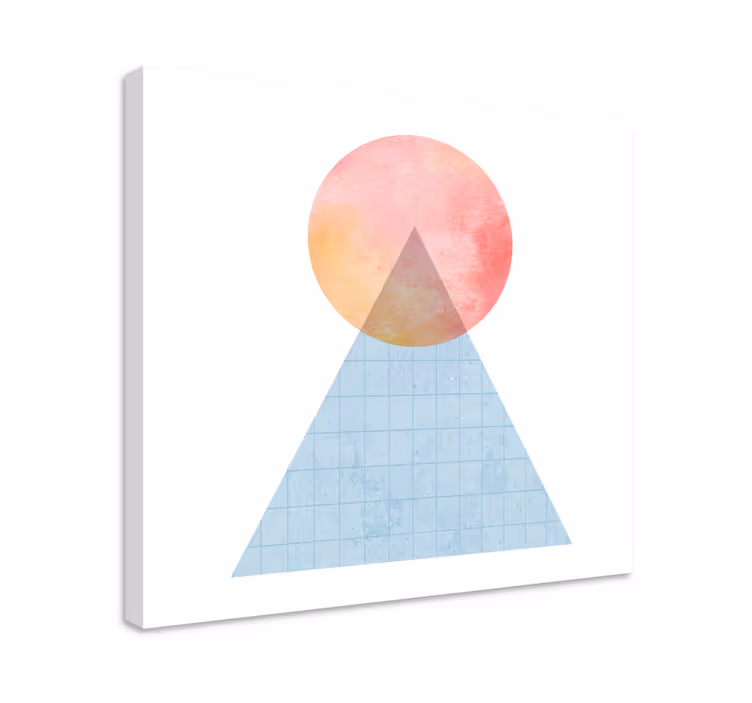 Geometrische Wandbilder dreieck sonnenuntergang form - TenStickers