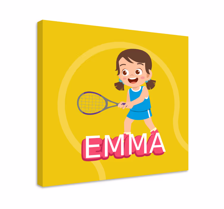 Leinwandbild tennis mädchen emma - TenStickers