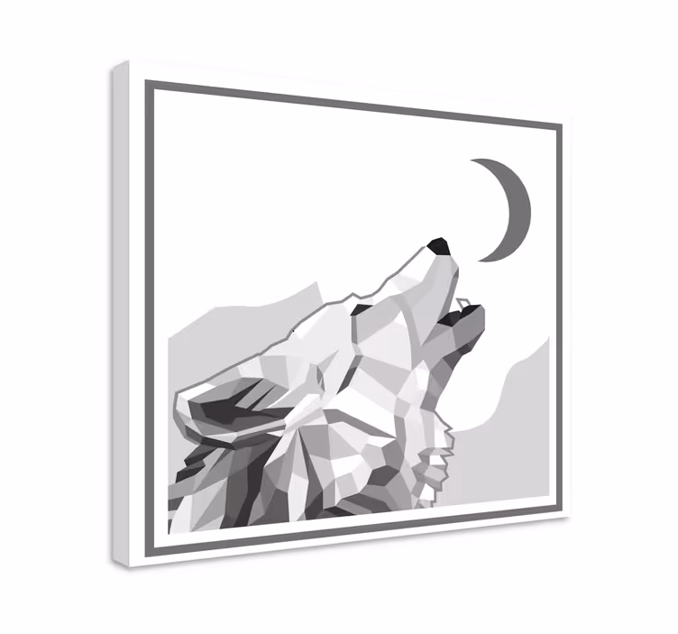 Wandbilder hunde heulender wolf - TenStickers