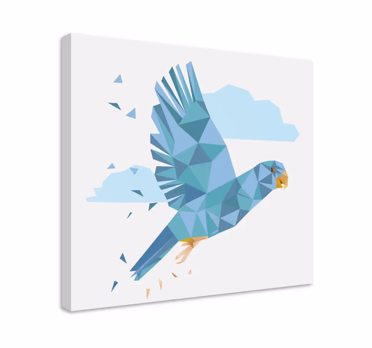 Leinwandbild vogel fliegender blauer vogel - TenStickers