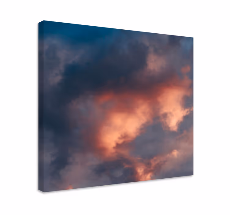 Wandbilder landschaft mit dramatischen wolkenmustern - TenStickers