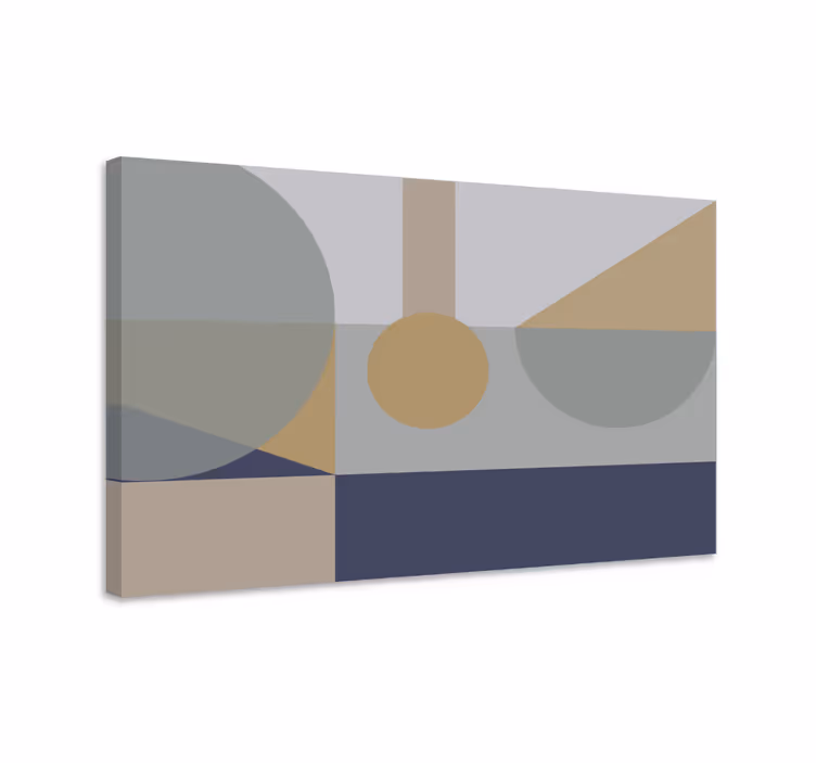 Geometrische wandbilder abstrakte formen darstellung - TenStickers