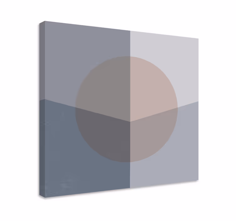 Geometrische wandbilder abstrakte kreis-komposition - TenStickers