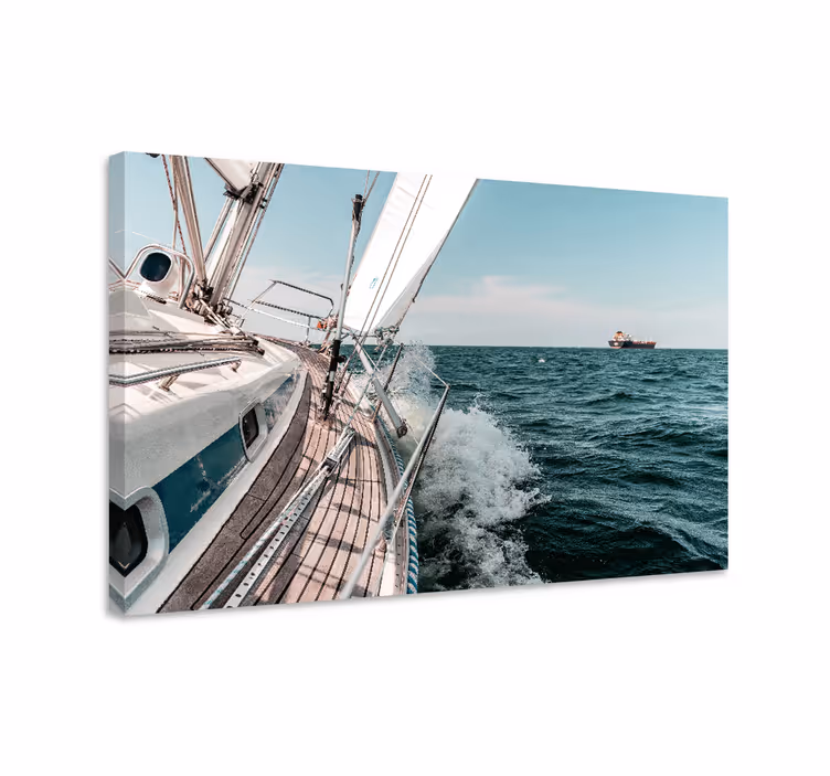 Leinwandbild meer segelyacht abenteuer - TenStickers