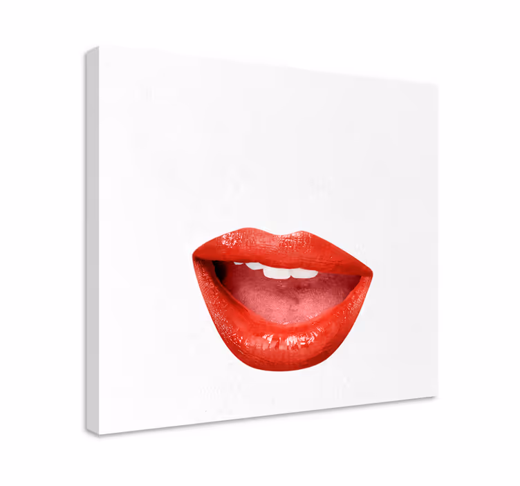 Leinwandbild lippenporträt - TenStickers