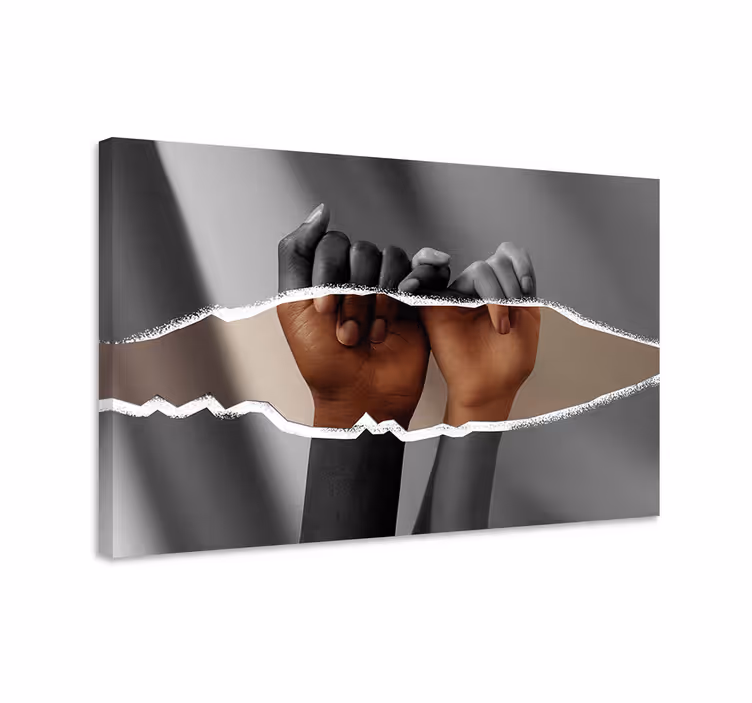 Leinwandbild hände zusammen - TenStickers
